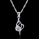 Trendy 925 Sterling Silver Pendant Necklaces NJEW-BB22375-8