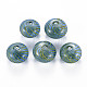 Perles de globe en verre soufflé à la main transparent GLAA-T012-19C-1