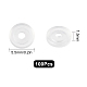 Sunnyclue 100 pz cuscinetti in silicone comfort per clip a vite su orecchini FIND-SC0003-18-2