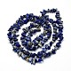 Natürliche blaue Fleck Jaspis Perlen Stränge G-O049-B-37-2