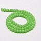 Round Imitation Jade Glass Beads Strands GLAA-F031-8mm-02-2