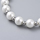 Perles perles de verre s'étendent bracelets BJEW-JB04758-01-3
