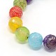 Mixed Color Natural Agate Beads Strands G-O016-01-3