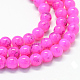 Baking Painted Glass Round Bead Strands DGLA-Q019-10mm-68-1