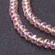 Chapelets de perles en verre électroplaqué GR6MMY-59AB-2