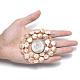 Naturales keshi abalorios de perlas hebras PEAR-S015-004A-6