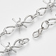 Alloy Barb Wire Necklaces X-NJEW-R254-01A-P-3