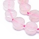 Chapelets de perles en quartz rose naturel G-E530-11F-3