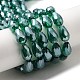 Chapelets de perles en verre électroplaqué EGLA-R008-15x10mm-2-2