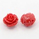 Synthetic Coral 3D Flower Rose Beads CORA-A006-20mm-004-1