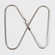 304 creazione di collana con catena in maglia di acciaio inossidabile X-STAS-P045-15P-2