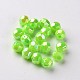 AB Color Plated Eco-Friendly Poly Styrene Acrylic Round Beads TACR-L004-10mm-46-1