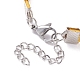 Bracelet multi-rangs cordon en faux suède avec breloque pour femme BJEW-JB07687-7
