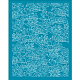 Olycraft 4x5 インチ蓮粘土ステンシル蓮の花の葉のシルクスクリーンポリマー粘土花シルクスクリーンステンシルメッシュ転送ステンシルポリマー粘土ジュエリーメイキング DIY-WH0341-254-1