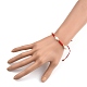 Bracelets de perles tressées en fil de nylon ajustable BJEW-JB05384-01-4