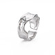 304 манжетное кольцо неправильной формы из нержавеющей стали RJEW-N038-039P-3