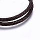 Leather Cord Multi-strand Bracelets BJEW-E345-27AG-2