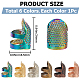 Gorgecraft 6Pcs 6 Colors Brass Sewing Thimbles TOOL-GF0003-38-2
