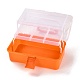 Прямоугольник портативный пластиковый ящик для хранения полипропилена CON-D007-01B-4