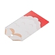 紙ギフトタグ  ハングタグ  ジュートより糸付き  クリスマスのテーマの装飾のため  サンタクロース  7x4.5x0.05cm  穴：4mm  50個/袋 CDIS-P005-F01-3