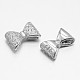 Bowknot 925 perles en zircone cubique en argent sterling STER-F011-030-1