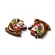 Weihnachtliche Cabochons aus undurchsichtigem Harz RESI-K019-42-3