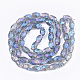 Electroplate Glass Beads Strands EGLA-T018-02-C01-2