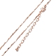 Brass Bar Link Chain Necklaces NJEW-K123-04RG-1