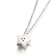 304 Stainless Steel Pendant Necklaces NJEW-O108-08P-2