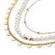 3Pcs 3 Style Brass Satellite Chain Necklaces Set NJEW-JN04106-4