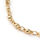 Set di gioielli con bracciale e collana e cavigliere con catena a maglie in ottone SJEW-JS01167-11