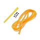 DIY編みかご細工キット  両面ステッカー付き  文字列とプラスチックの編み針  エヴァとプラスチックの発見  兎  ランダム単色またはランダム混色 DIY-M044-04-4