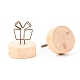 ツバキ科の木製名刺ディスプレイフレーム  アイロンホルダー  ギフト用の箱  バリーウッド  3.8x4.75cm DJEW-H006-08-2