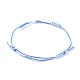 Fabrication de bracelets réglables en cordon de polyester ciré coréen BJEW-JB05069-M-4