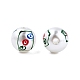 Cuentas de esmalte de perlas de imitación de plástico abs con tema de mahjong KY-G020-04D-1