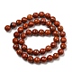 Chapelets de perles en jaspe rouge naturel G-E571-43A-3
