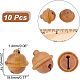 Подвески из дерева с гравировкой WOOD-WH0027-61-2