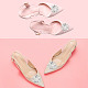 GORGECRAFT 2Pcs Rhinestone Shoe Clips Dainty Shiny Elegant Crystal Buckle Shoe Clip Jewelry Decoration Crystal Shoe Buckle With Crystal Rhinestone for Wedding Party Shoes Decoration DIY-WH0032-16P-7