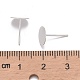 925 apprêt pour boucles d'oreilles à tige plate en argent sterling STER-K167-045G-S-3