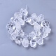 Granos de cristal de cuarzo natural hebras G-F653-19-2