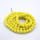 Handmade Frosted Lampwork Beads Strands LAMP-J043-05-2