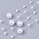 Abs Kunststoffimitation Perlen Perlenbesatz Girlandenstrang SACR-T354-01H-1