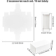 紙の厚紙箱  エッセンシャルオイルパッキングボックス  ギフト用の箱  長方形  ホワイト  10.3x5.35x3.6cm  内径：8.5x3.5x3.5のCM  展開：22.7x28x0.05cmと10.4x9x0.05cm  2個/セット CBOX-WH0003-16C-01-2
