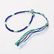 Braided Silk Thread Bracelets BJEW-N0032-04-2