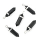 Natural Black Obsidian Double Terminated Pointed Pendants G-F295-04K-3