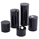BENECREAT 5Pcs Black Acrylic Display Block 1.2/1.6/2.4/3.2/4 Inch Round Cylinder Solid Display Pedestal Stand for Jewelry Gem Display Pop Figures Cosmetic Showing ODIS-FG0001-63-1