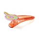 Lollipop-Haarspangen aus Acryl-Alligatorleder OHAR-H002-01C-3