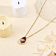 CHGCRAFT Natural Amethyst Teardrop Urn Ashes Pendant Necklace NJEW-CA0003-09A-5