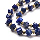 Chapelets de perles en lapis-lazuli naturel G-P463-25-4