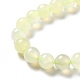 Chapelets de perles en jade naturelle nouvelle G-F716-04A-4
